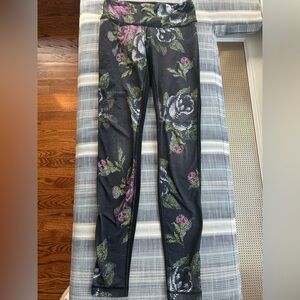 Lululemon Floral (on Front) Leggings